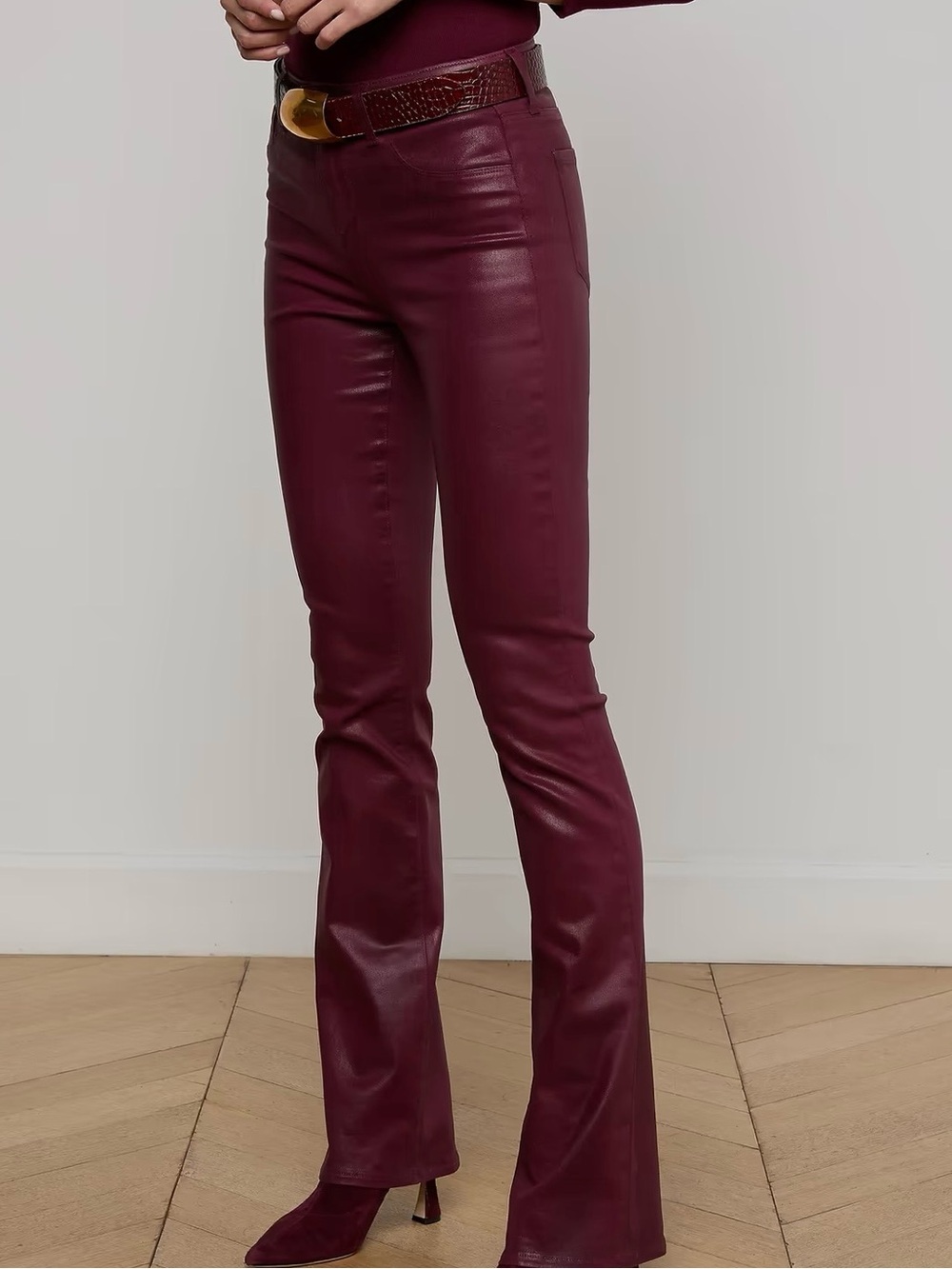 L'Agence Coated Jeans, size 26